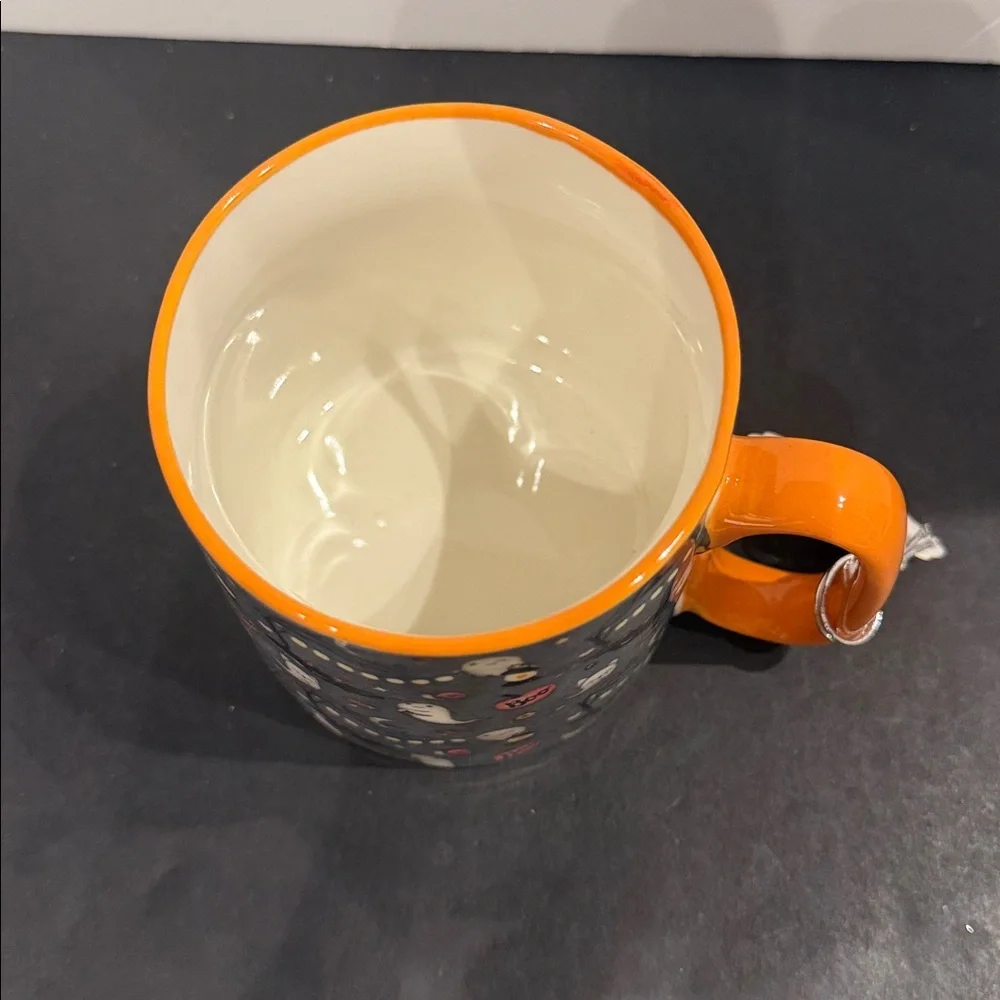 10 STRAWBERRY STREET HALLOWEEN/FALL COFFEE MUG w/ GHOSTS CATS BATS PUMPKINS- NEW - Picture 6 of 11